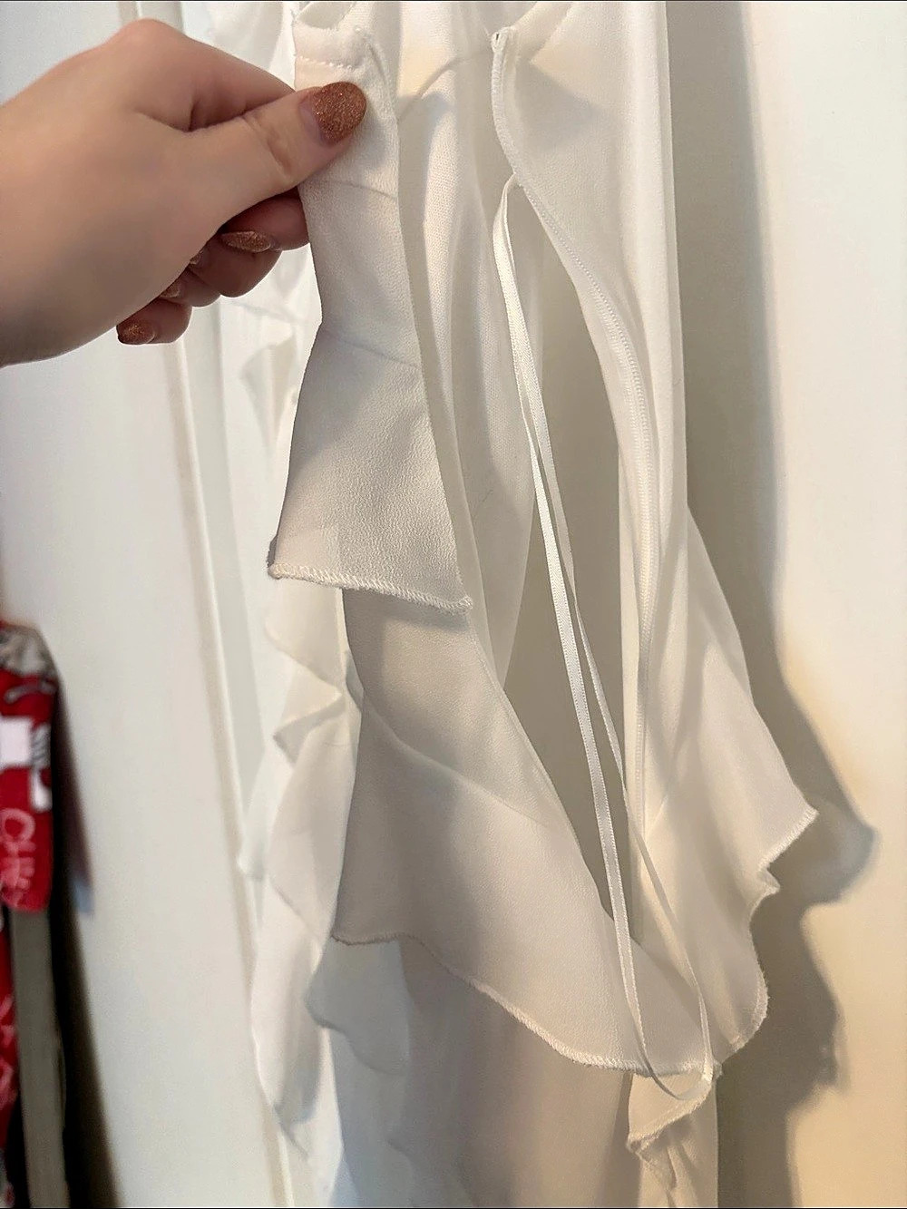 Altar'd State White Ruffle Maxi Dress - Picture 7 of 7